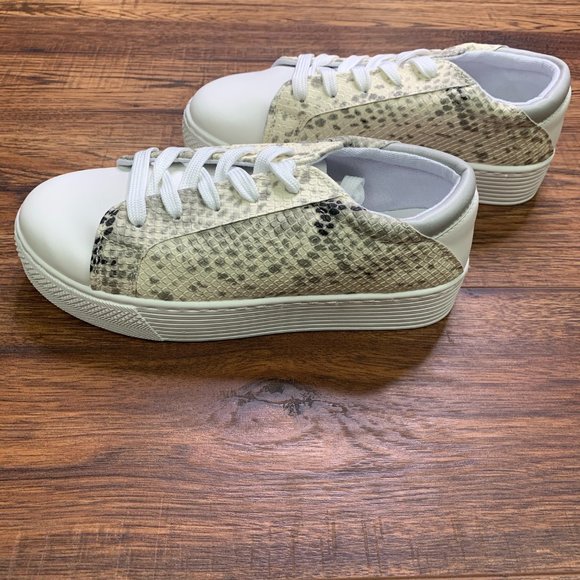 NWT in box. Snake Print Sneakers. - Picture 4 of 4